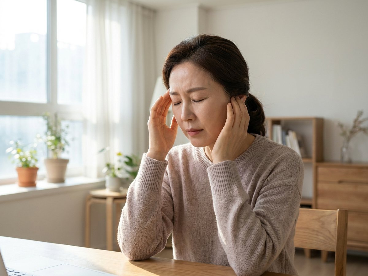 머리가 조이고 무겁다면 증상 관련 사진